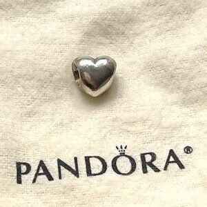 ✨ PANDORA #790137 Smooth Heart Bead Charm | Sterling Silver | Retired ✨